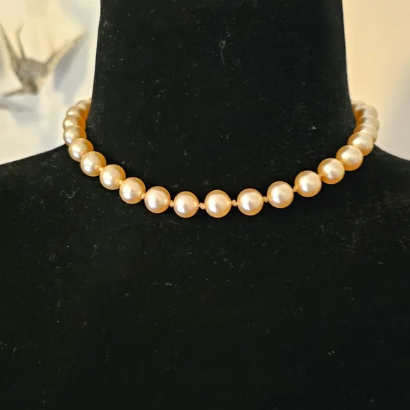 Vintage Sterling silver champagne glass pearls - Picture 1 of 7